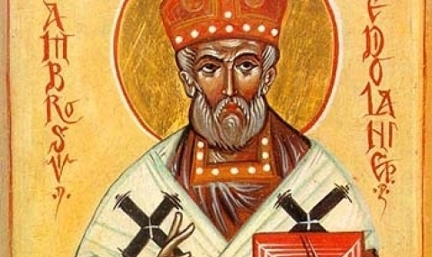 Свети Амвросий Медиолански е християнски светец епископ на Милано богослов