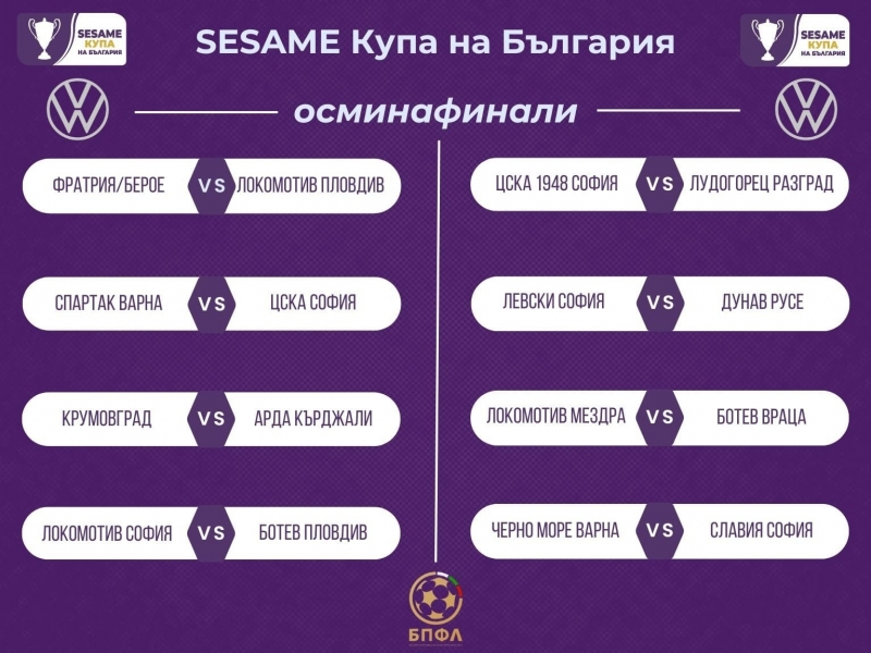 "Локомотив" /Мездра/ приема "Ботев" /Враца/ на осминафиналите за Купата на България