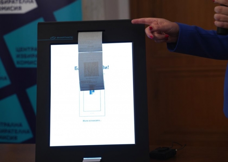 Хартията която Централната избирателна комисия е поръчала за машините за