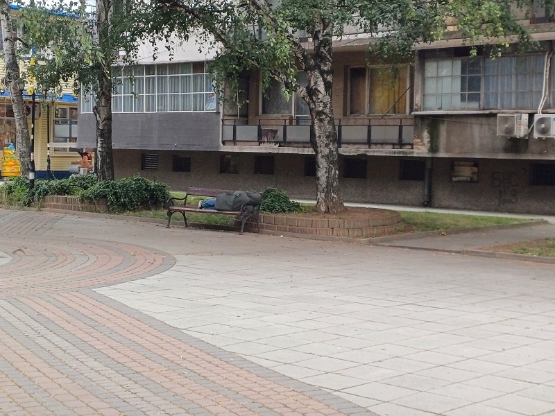 Ломчани пропищяха от агресивен бездомник научи агенция BulNews Мъжът който