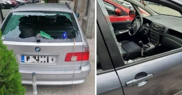 Неизвестен бандит е атакувал БМВ в монтанското село Долни Цибър