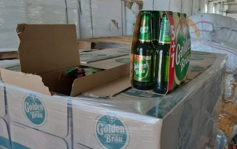 Митническите служители установихаголямо количество бира, превозвано в нарушение на Закона