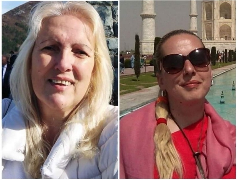 Адвокат Румяна Тодорова от Враца и дъщеря ѝ Деница излизат