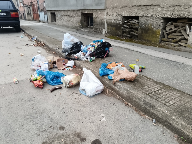 Граждани замърсиха с боклуци тротоари в Мездра, от общината излязоха с апел /снимки/