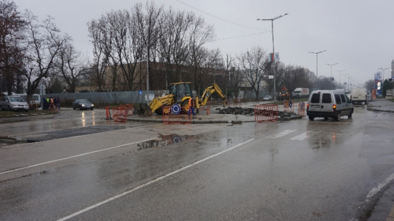 Започна изграждането на ново кръгово кръстовище във Видин То е