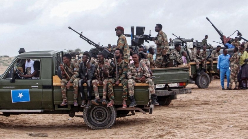 Нападение срещу база на сомалийски воеени в централната областта Галгудуд