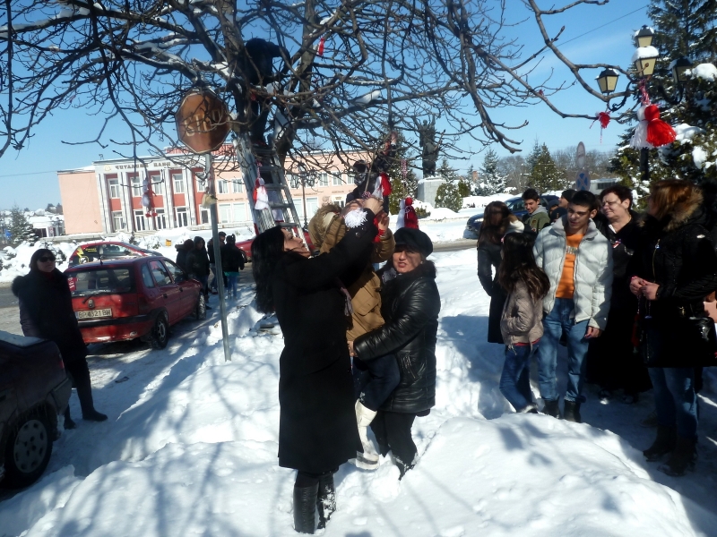 Празнично и мартенско беше времето днес в община Борован Въпреки