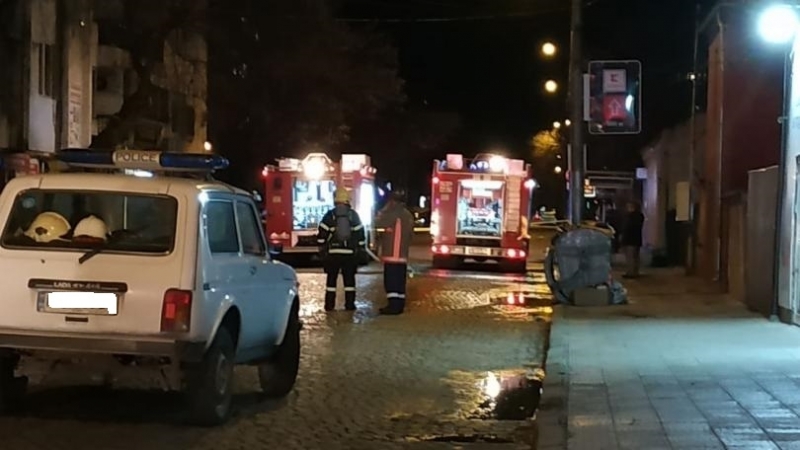 Търговски обект е бил запален във Видин, съобщиха от полицията
