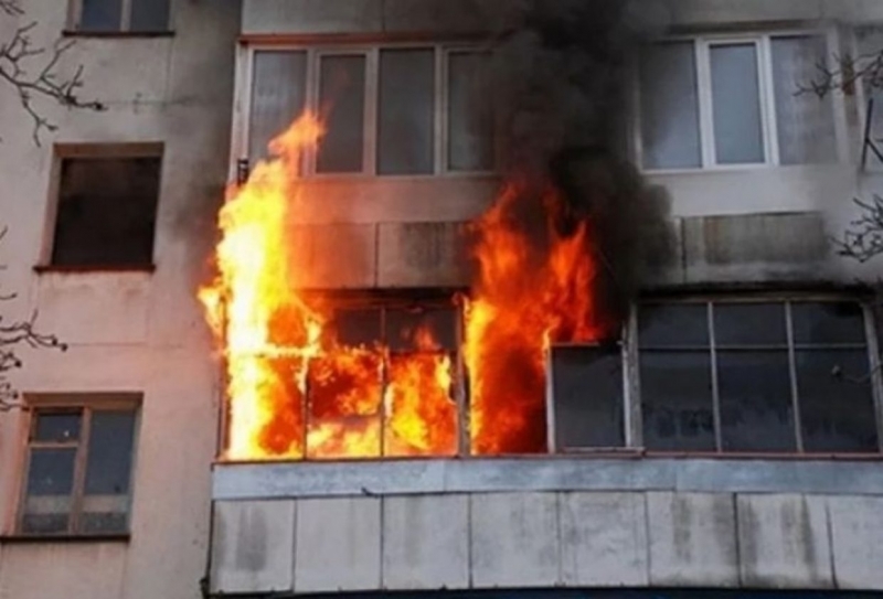Пожар вилня на терасата на апартамент в Монтана научи BulNews Случката