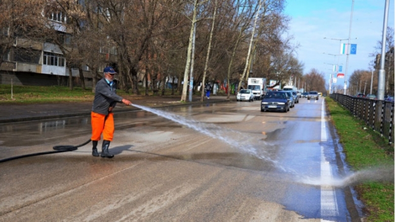 От днес започва миене на улици и дезинфекциране във Видин