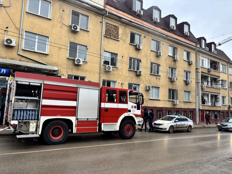 Пожар избухна в сградата на Окръжната следствена служба във Враца