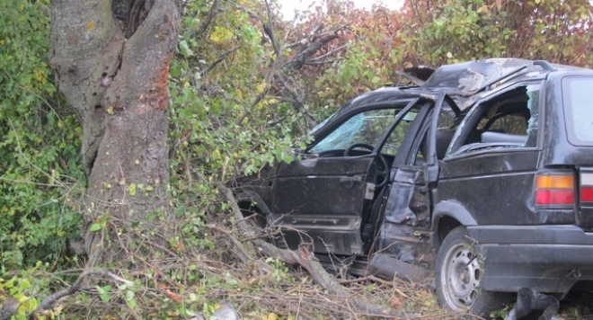 Младеж е пострадал при катастрофа в дърво в Ломско, съобщиха