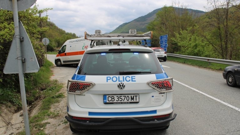 Лекотоварен автомобил катастрофира на Е 79 край Монтана съобщиха от МВР Пътният