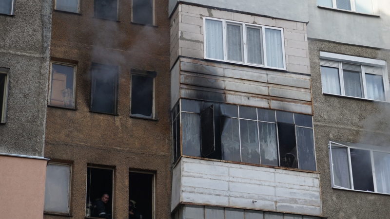 Пожар горя в апартамент във видинския квартал "Крум Бъчваров". Инцидентът