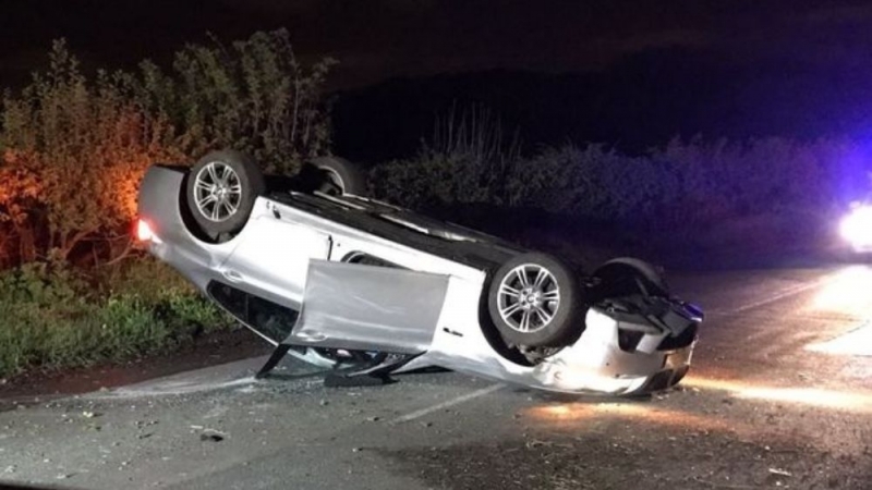 Кола е катастрофирала край Монтана съобщиха от областната дирекция на