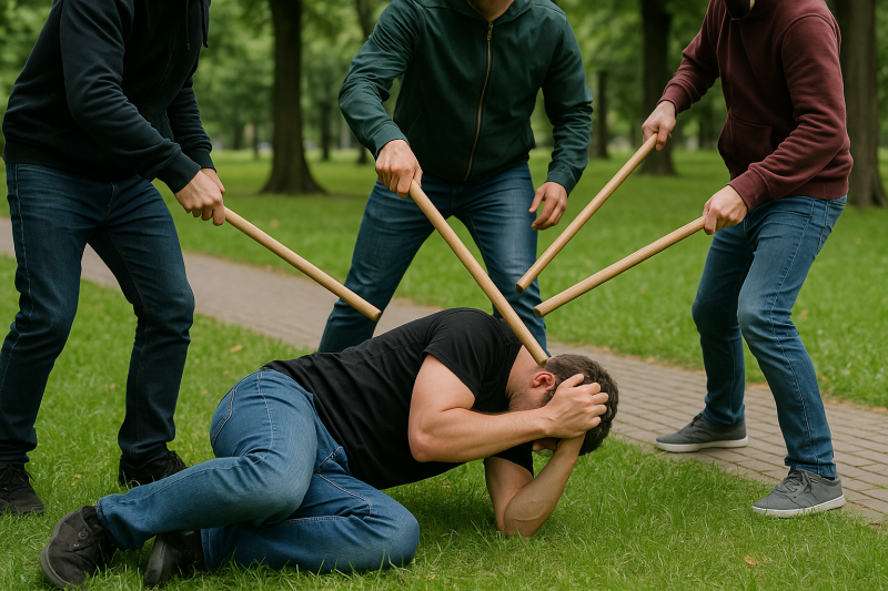 В Дивия Северозапад! Трима набиха с тояги мъж насред парк във Вършец