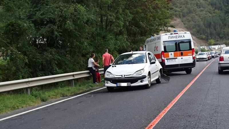 Софийски автомобил катастрофира на главен път Е 79 в Монтанско съобщиха