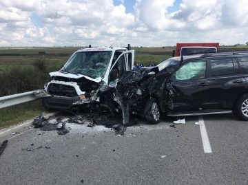 Лека кола със старозагорска регистрация се е ударила в товарен автомобил