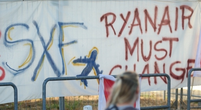 Ирландският нискобюджетен авиопревозвач Ryanair влезе в първата десетка на замърсителите