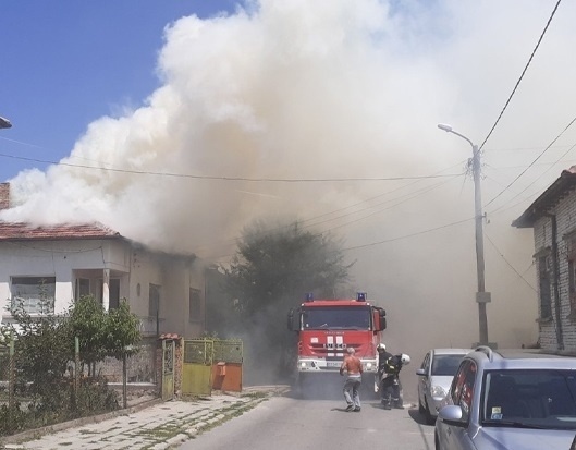 Голям пожар е бушувал във Видинско в петък, съобщиха от