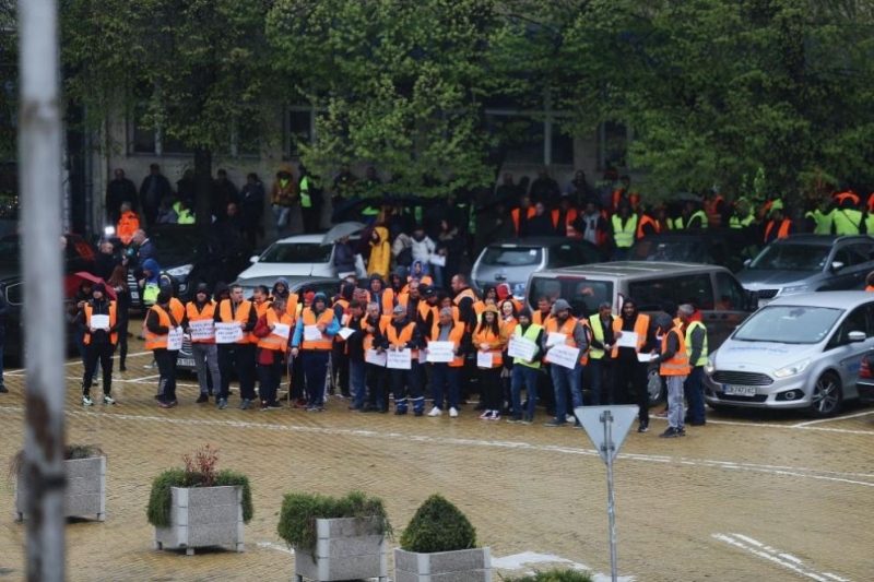 Започна протестът на българска браншова камара Пътища Пътните строители се