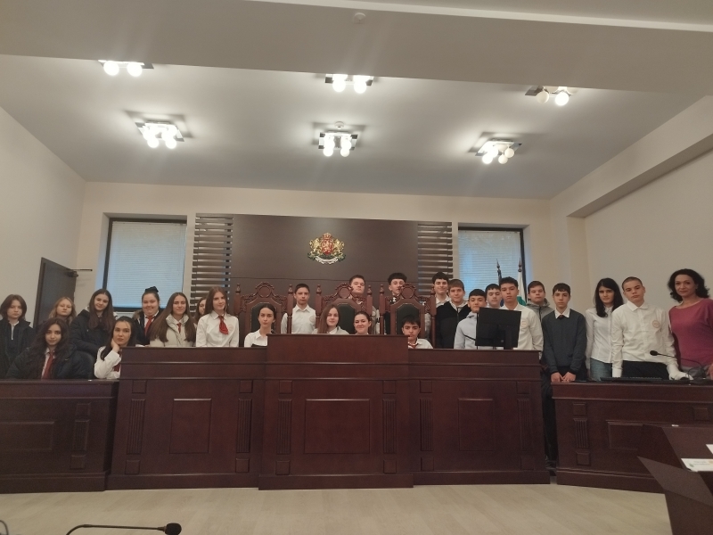 В рамките на образователната инициатива Седмици на правото която съдилищата