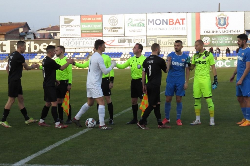 Монтана и Спортист Своге завършиха наравно 0 0 в дербито на