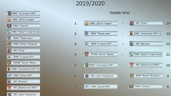 Жребият за новия сезон в Първа лига отреди какъв да