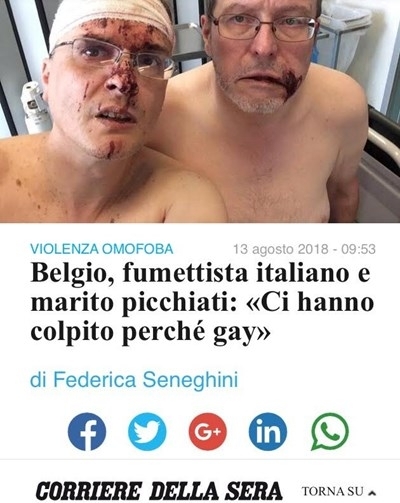 20-годишен българин и хърватската му приятелка пребили италианска гей двойка