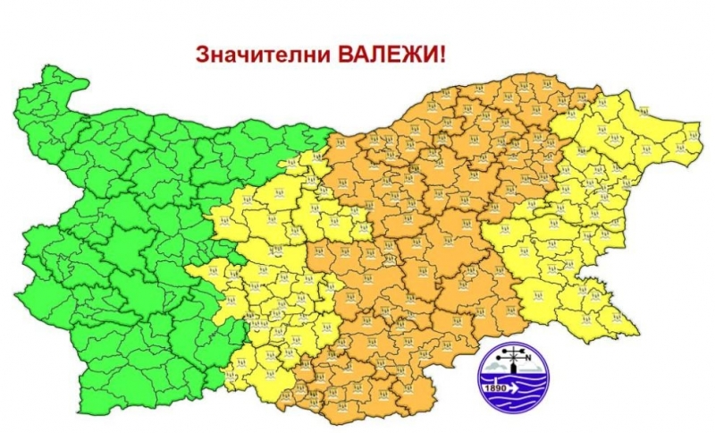 През следващото денонощие ще преобладава облачно време На много места