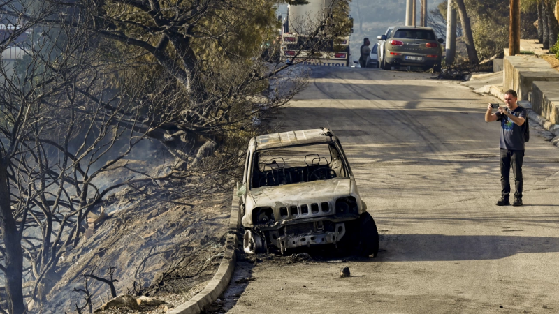 Значително по добра е обстановката с пожарите в Северна Гърция където