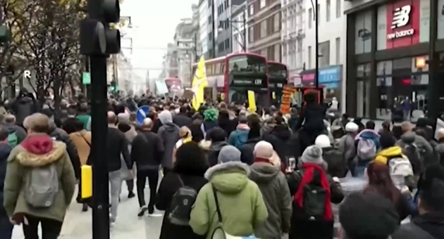 Повече от 150 души са задържани по време на протест