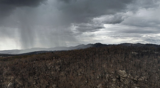В Австралия днес заваля дъжд в районите засегнати от пожари
