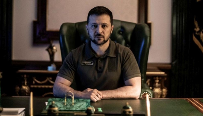 Президентът на Украйна Володимир Зеленски има одобрение от 57 от