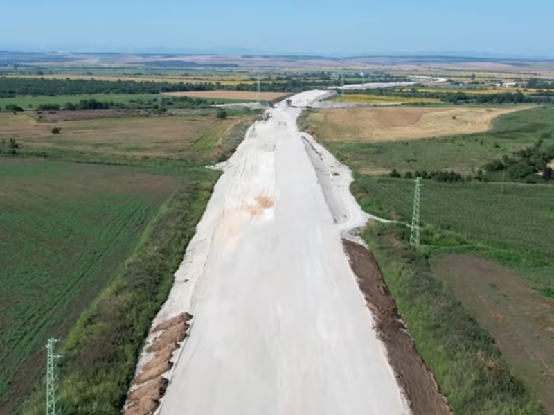 Дрон показа напредъкът по строежа на скоростния път между Видин