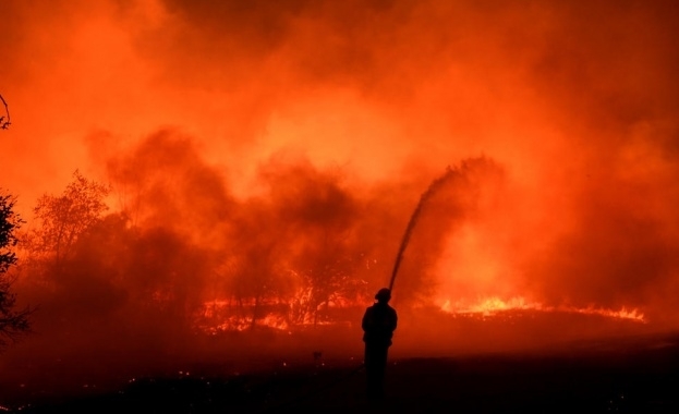Испания вече е в плен на горските пожари. Огромно огнено