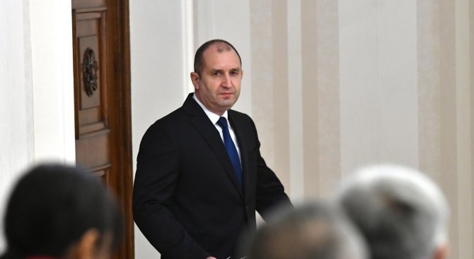 Президентът Румен Радев изпрати съболезнователен адрес до държавния глава на