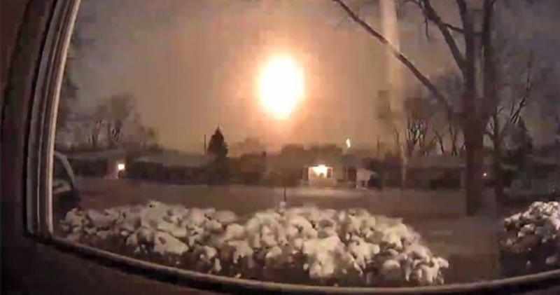 Метеорът, чието падане привлече вниманието на много жители на Детройт,