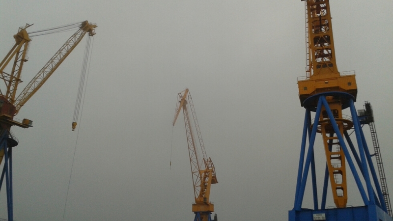 Украинското министерство на инфраструктурата заяви че част от черноморското пристанище