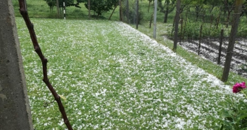 Силна буря с градушка удари снощи района на Ловеч съобщава