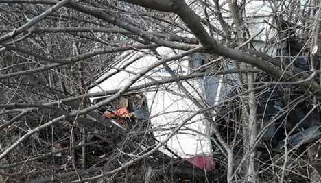 Бургаски камион МАН с прикачено полуремарке е катастрофирал самостоятелно около