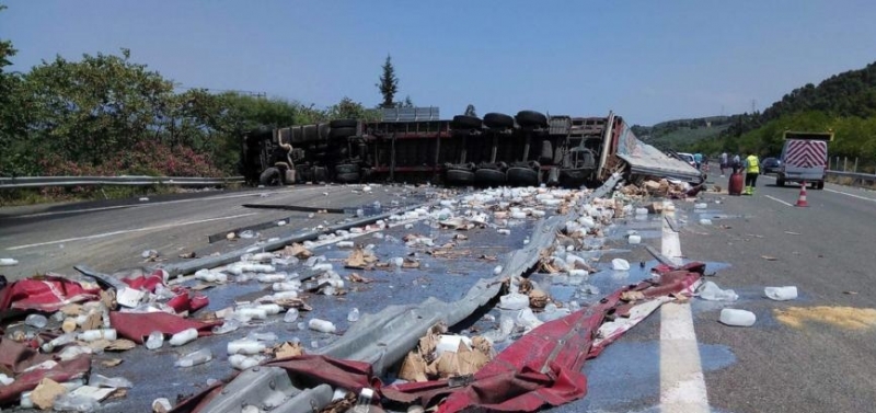 Катастрофа, предизвикана от българин, шофьор на ТИР на магистрала Е-76
