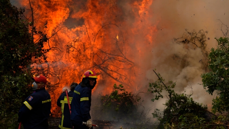 Противопожарен самолет се разби на остров Евия в района на
