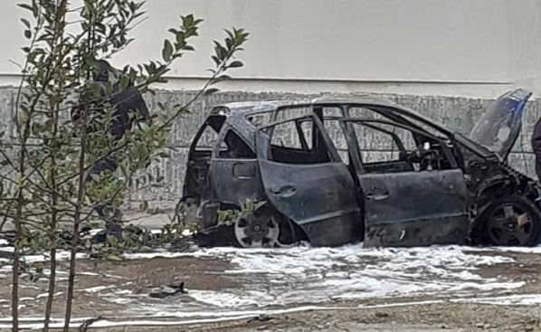 От полицията излязоха с официална информация за запаления Мерцедес във