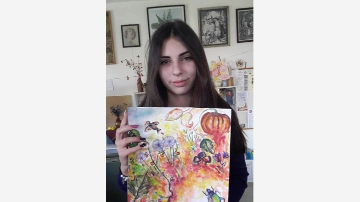 Златен медал за рисунка получи Сияна Яворова Джелебскаот Монтана Високата награда