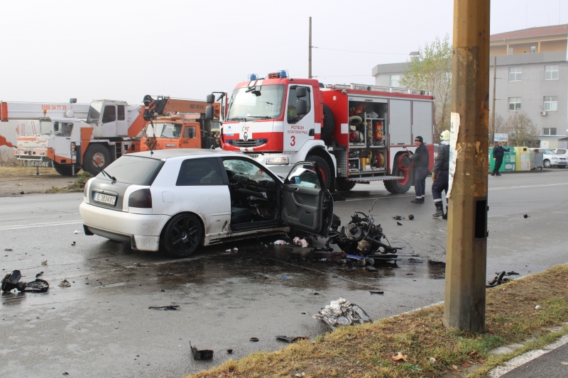 Тежка катастрофа в Благоевград стана в 10 30 ч на бул