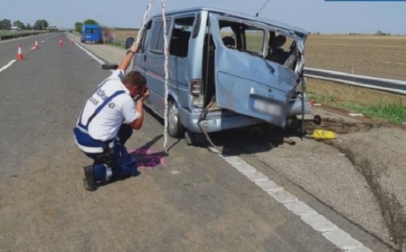 Български микробус с работници е катастрофирал край унгарската столица Будапеща
