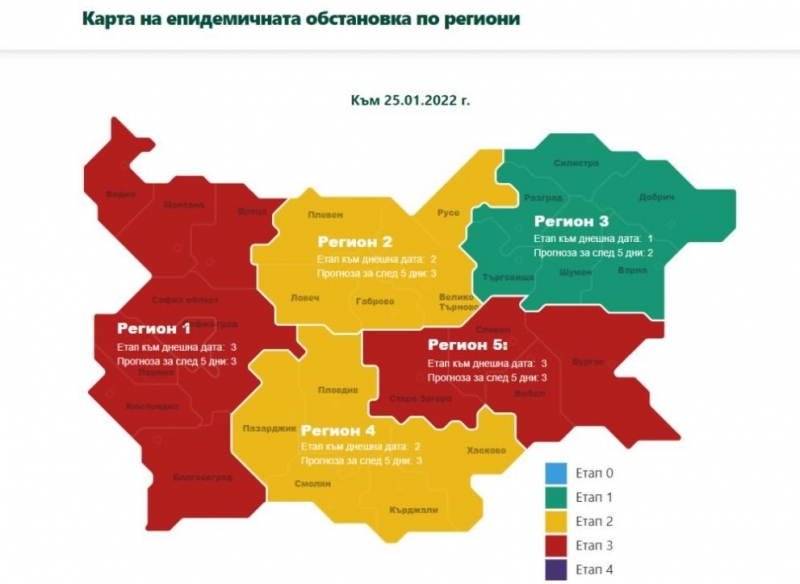 България се катери по пика на петата вълна на COVID-19.