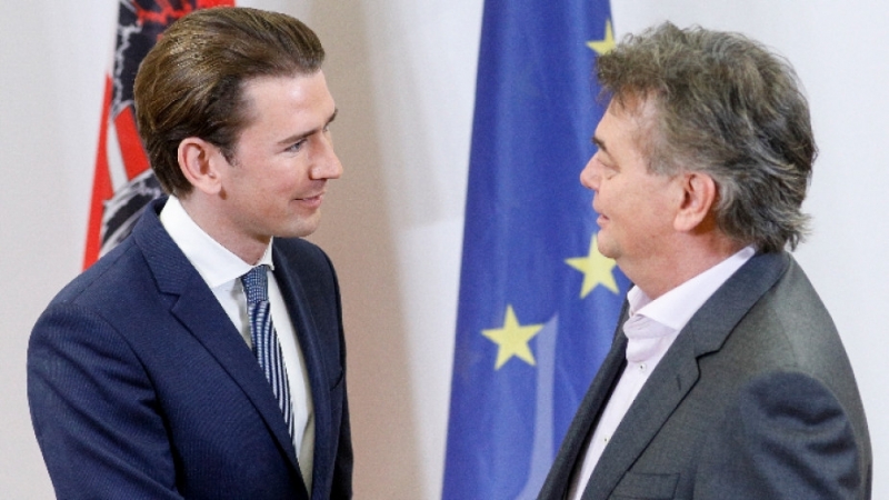 Лидерите на консервативната Народна партия АНП и лявата Зелените Себастиан