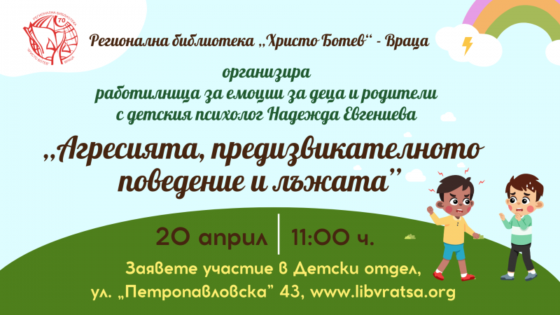 Темата за агресията предизвикателното поведение и лъжата при децата до